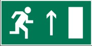 Направление к эвакуационному выходу прямо