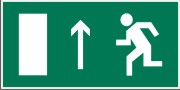 Направление к эвакуационному выходу прямо