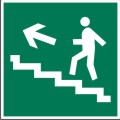 Направление к эвакуационному выходу по лестнице вверх